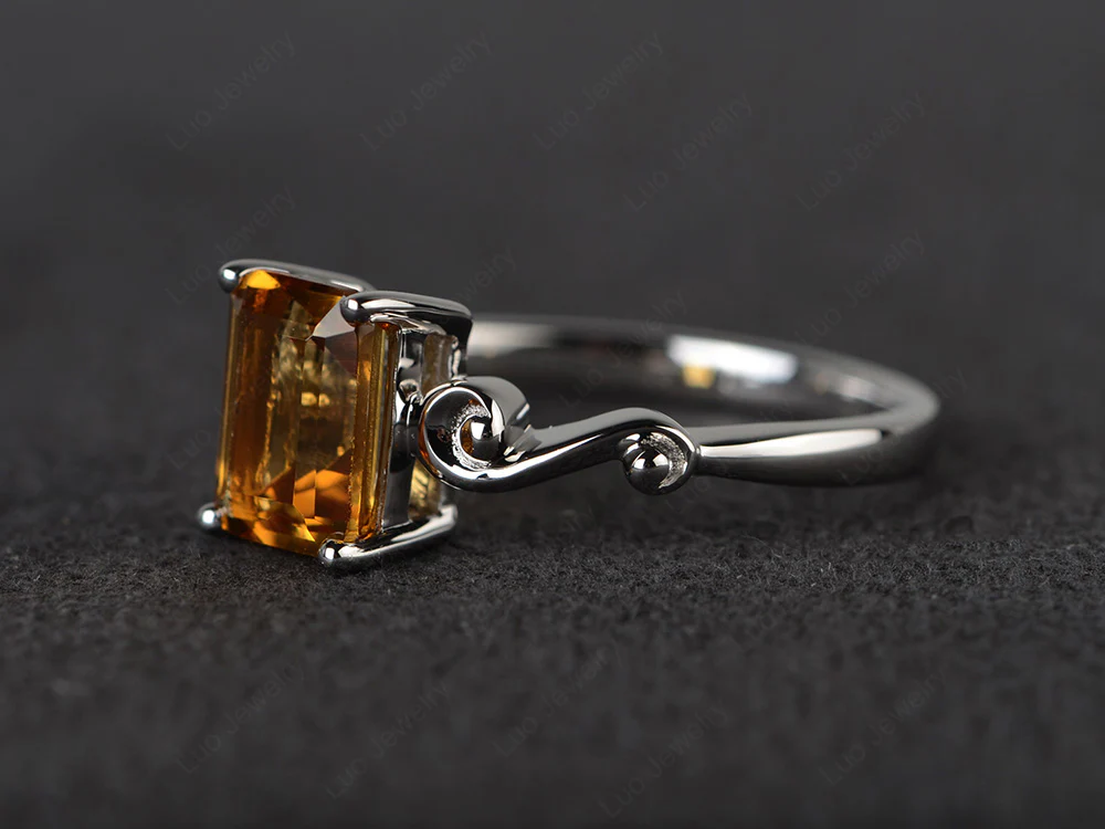 Citrine Tilde Band Ring - Image 2
