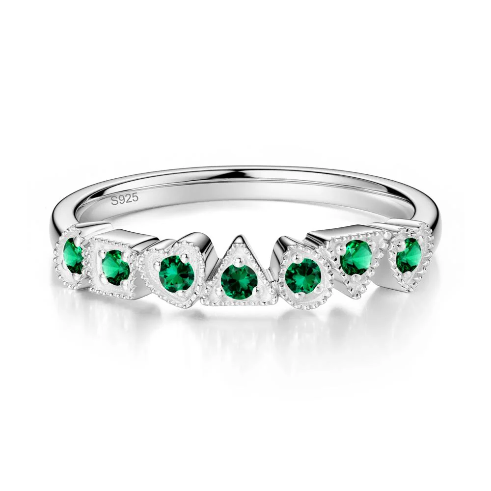 Unique Emerald Statement Ring