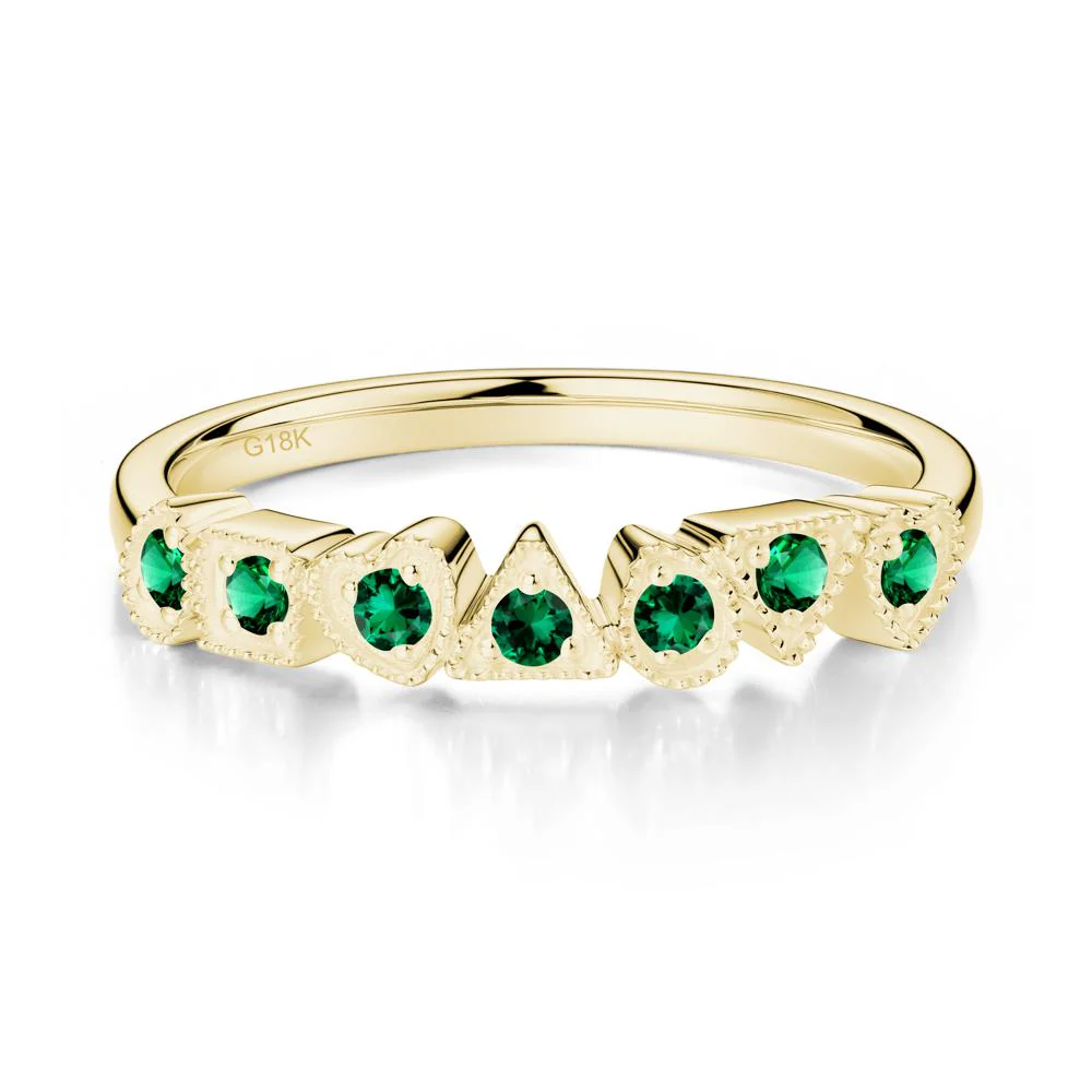 Unique Emerald Statement Ring - Image 5