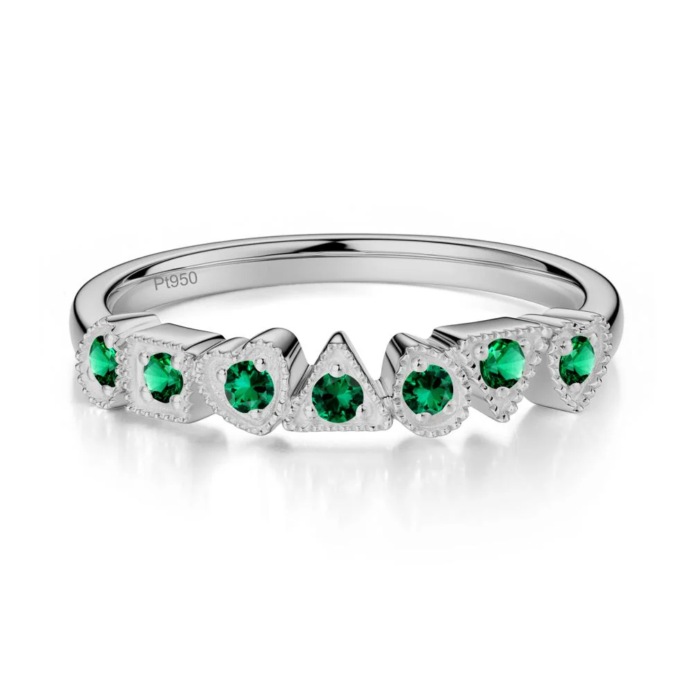 Unique Emerald Statement Ring - Image 7