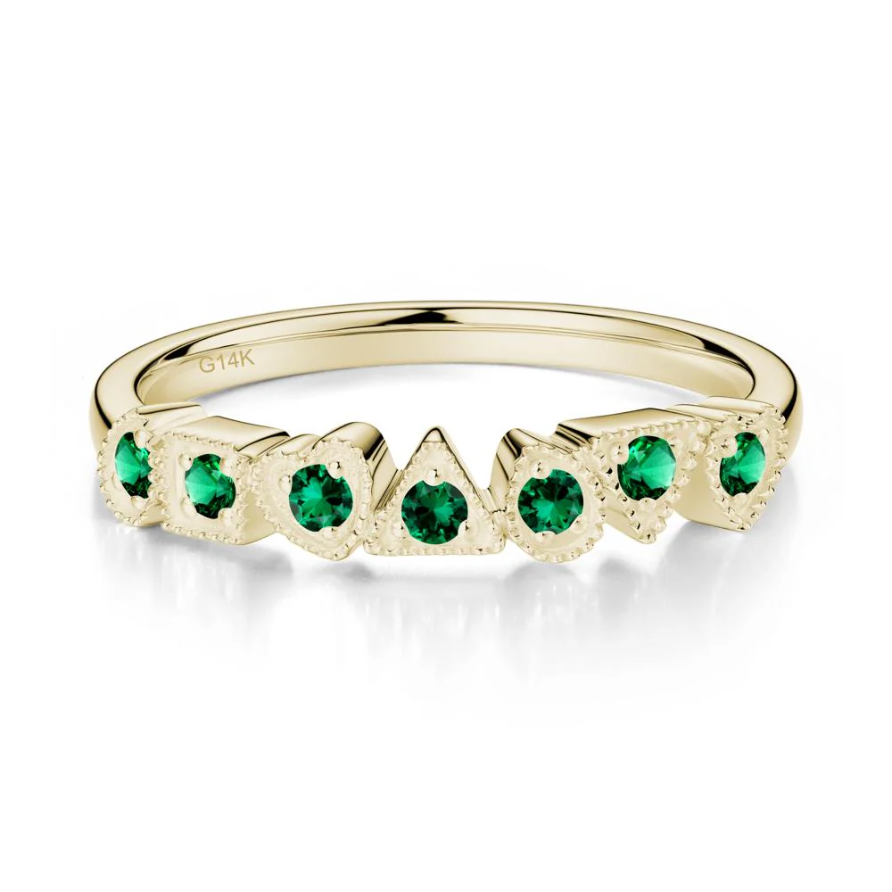 Unique Emerald Statement Ring - Image 8
