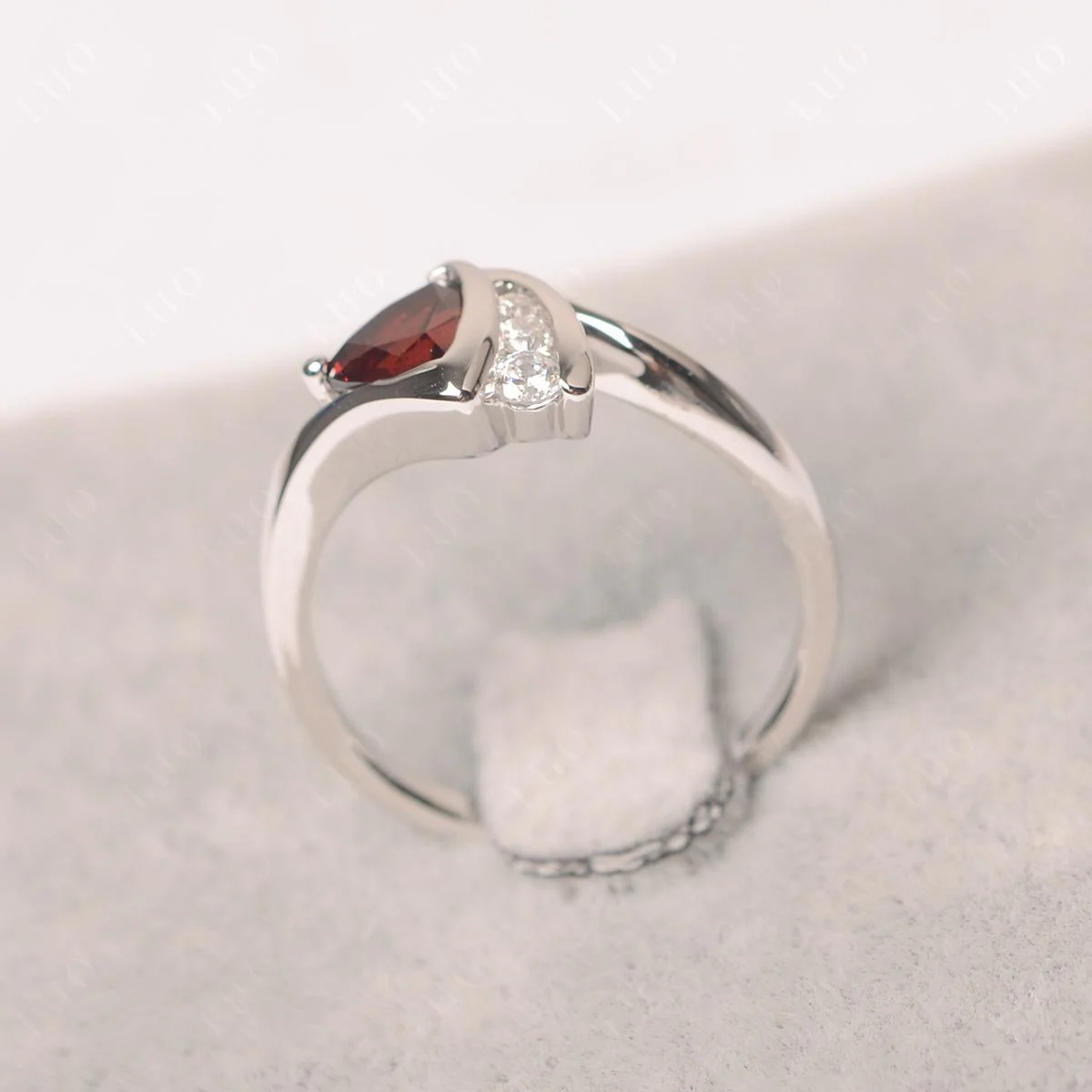 Garnet Sailboat Inspire Ring - Image 11