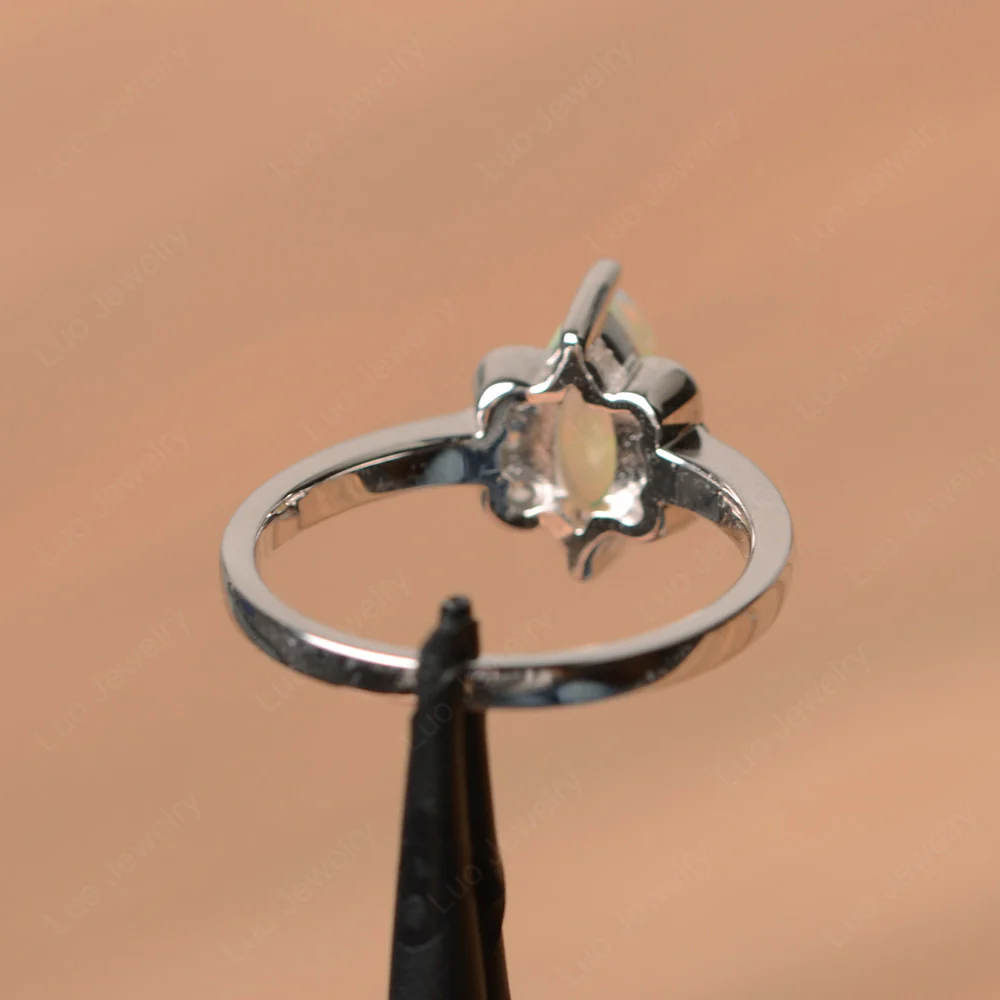 Unique Opal Marquise Cut Ring - Image 3