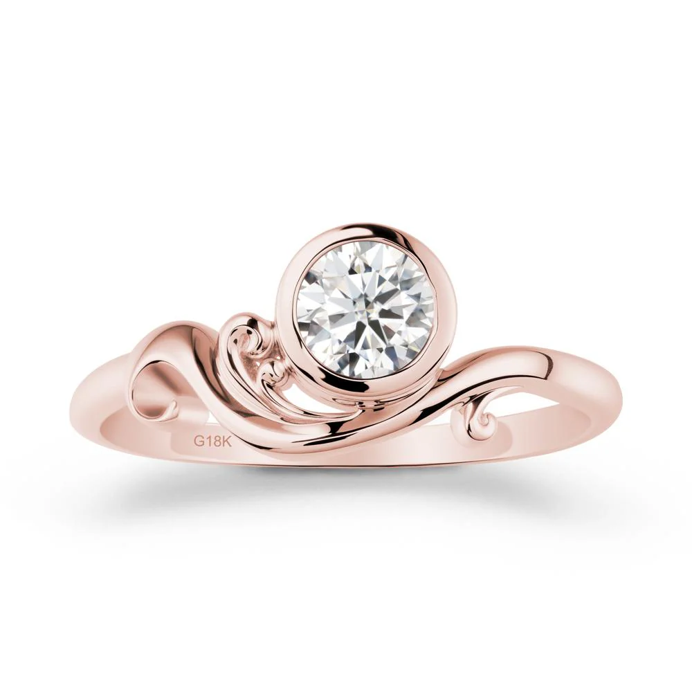 Unique Moissanite Wave Ring - Image 4