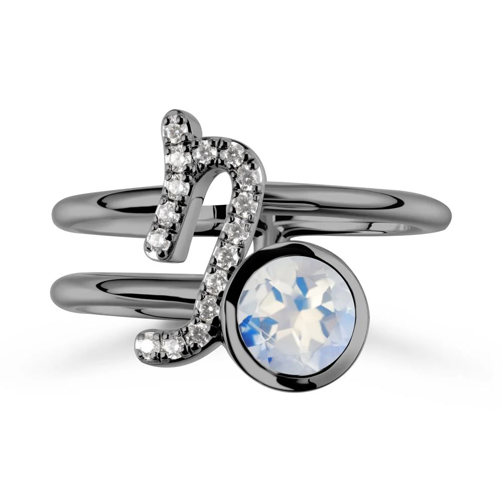 Unique Moonstone Capricorn Zodiac Ring -Steadfast & Enduring - Image 7