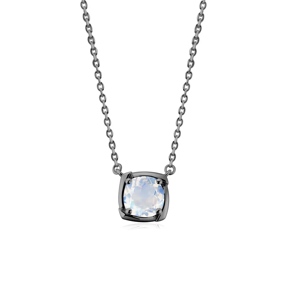 Unique Moonstone Solitaire Pendant Necklace - Image 5