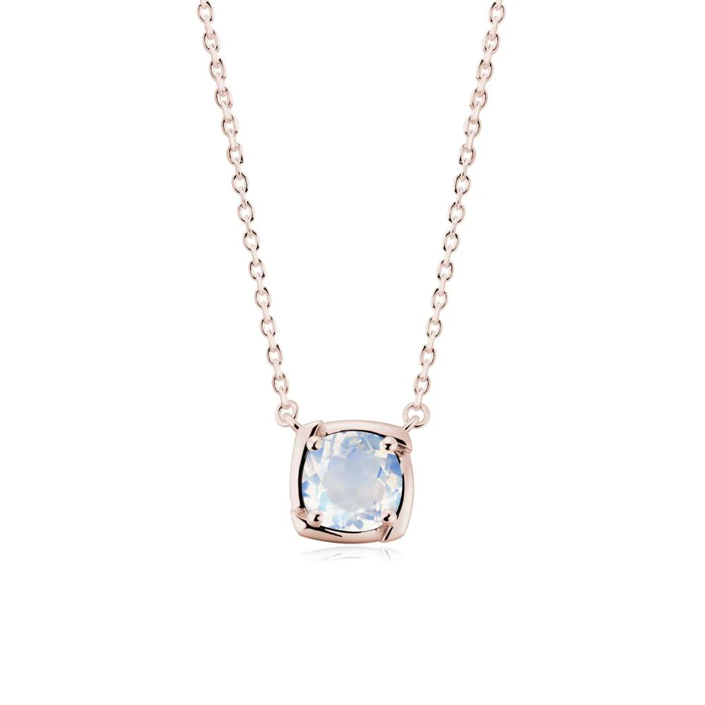 Unique Moonstone Solitaire Pendant Necklace - Image 7