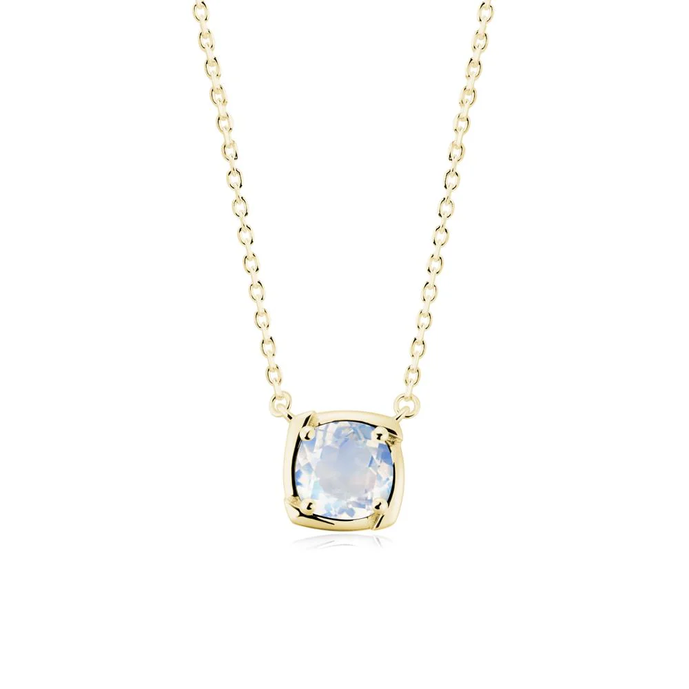Unique Moonstone Solitaire Pendant Necklace - Image 8