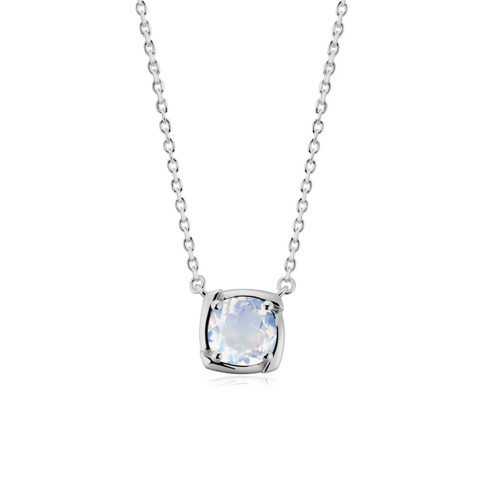 Unique Moonstone Solitaire Pendant Necklace - Image 9