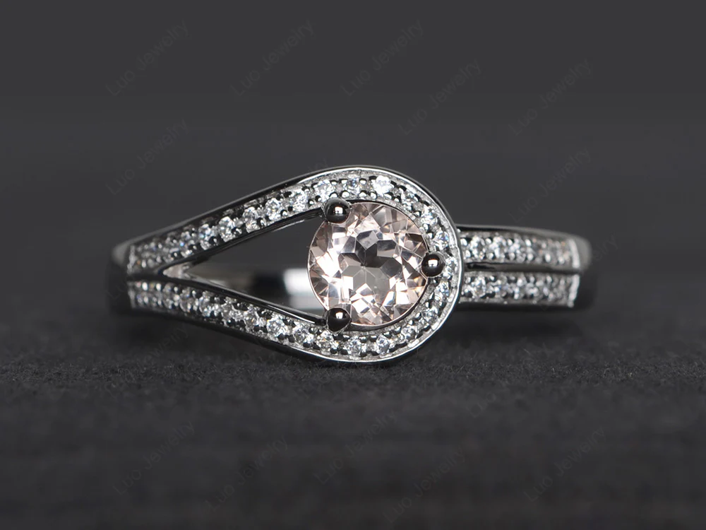 Unique Morganite Engagement Ring