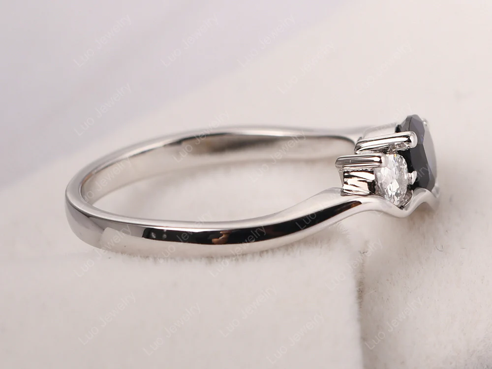 Unique 2 Stones Sapphire Mothers Ring - Image 4