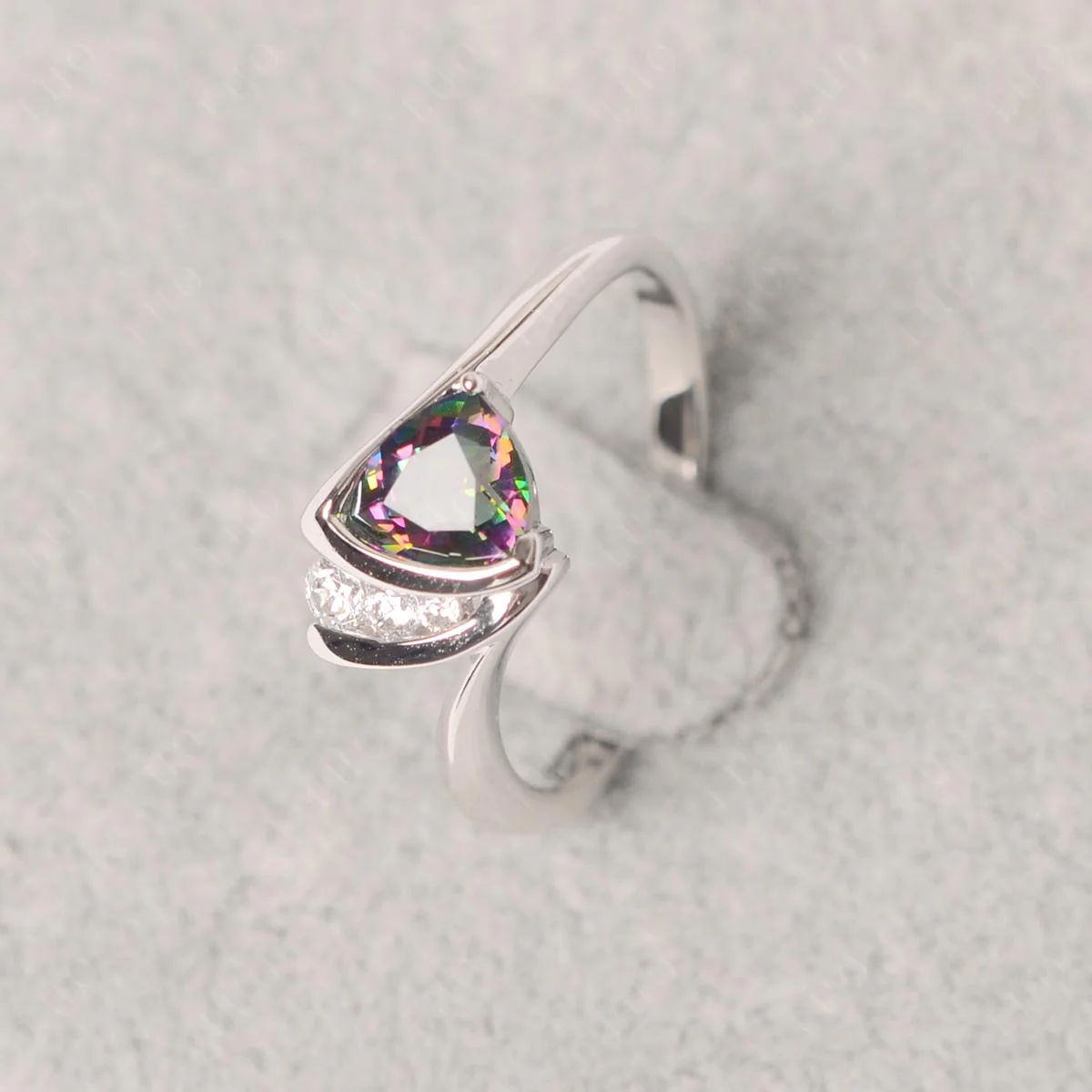 Mystic Topaz Sailboat Inspire Ring - Image 10