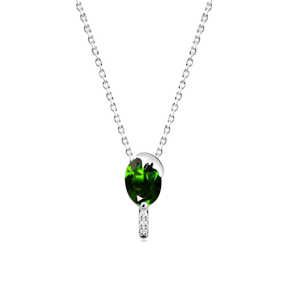 Unique Oval Diopside Necklace - Image 5