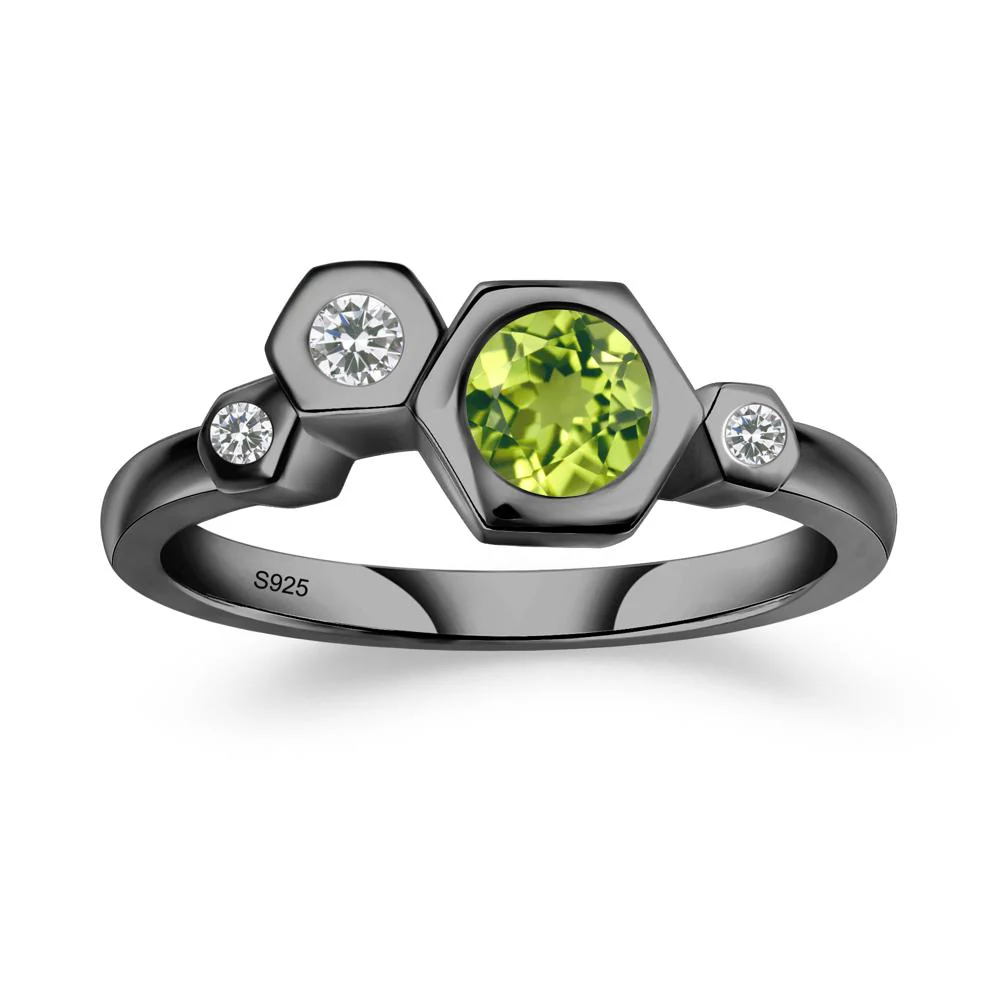 Unique Peridot Constellation Ring - Image 2