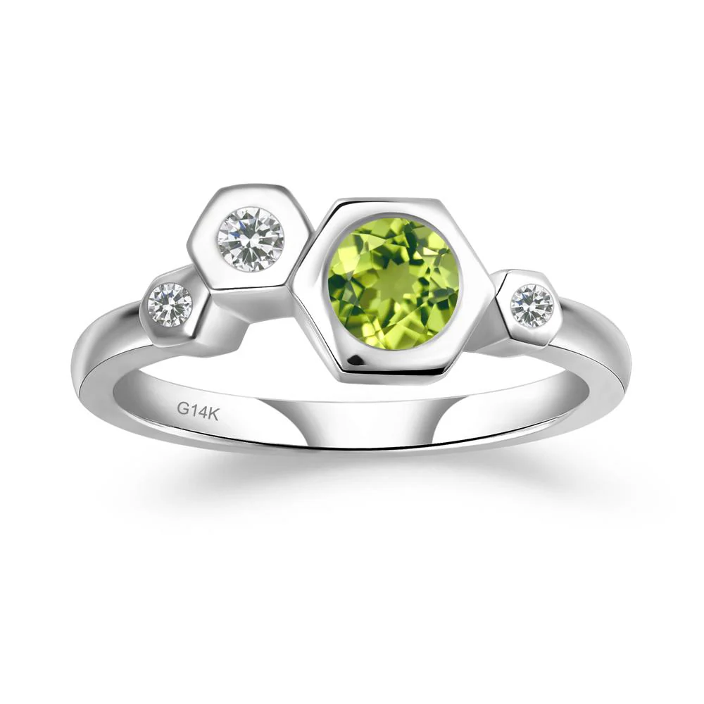 Unique Peridot Constellation Ring - Image 3