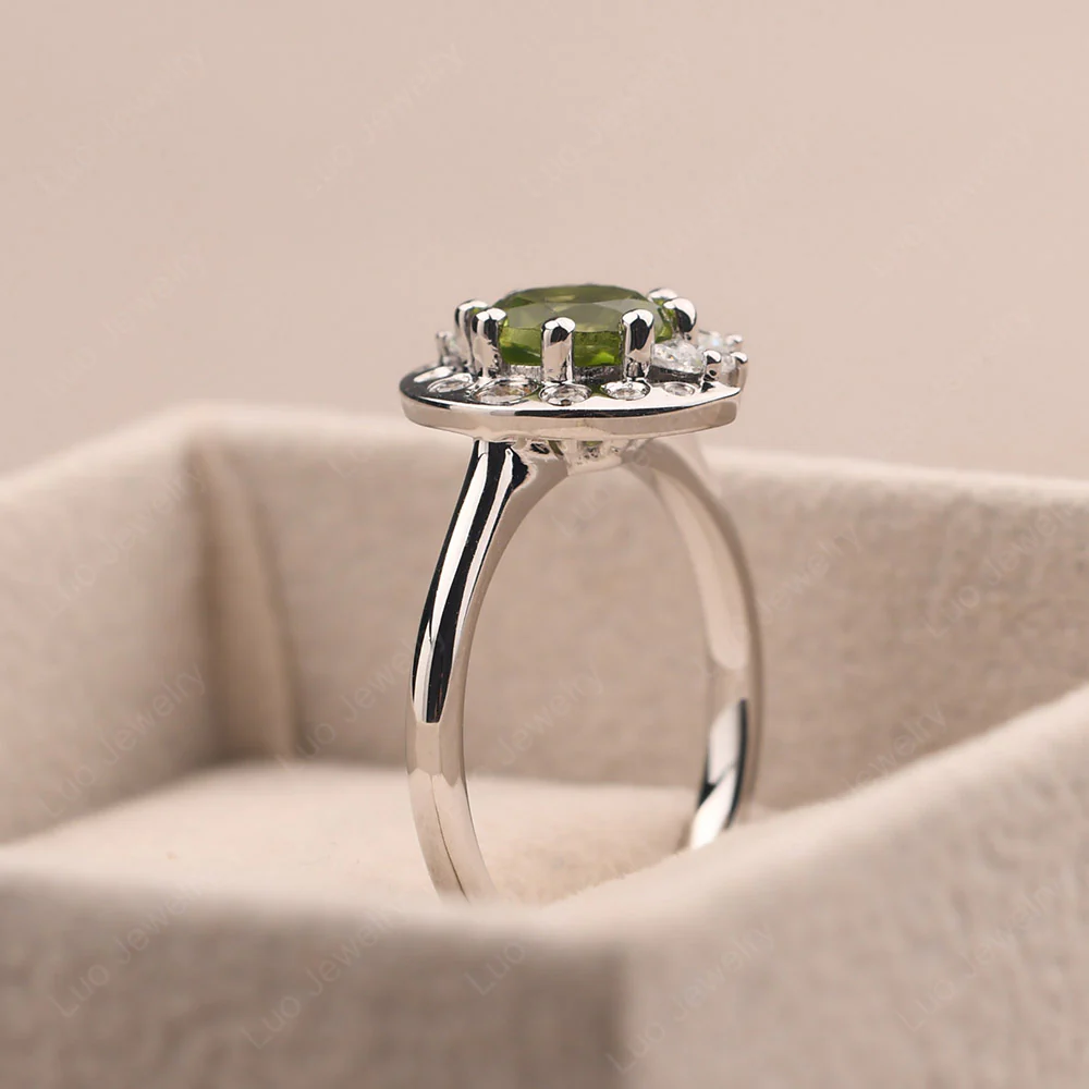 Peridot Moon and Sun Ring - Image 5