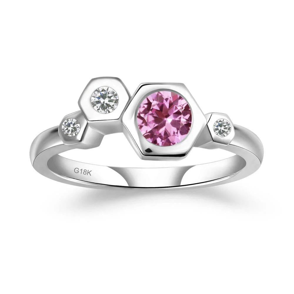 Unique Pink Sapphire Constellation Ring - Image 6