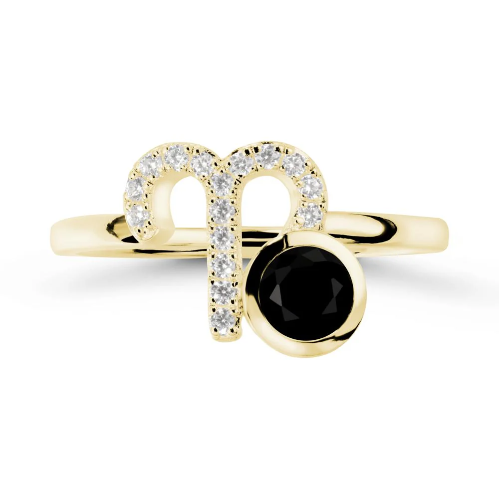 Unique Round Black Spinel Ring In Sterlling Silver - Image 7