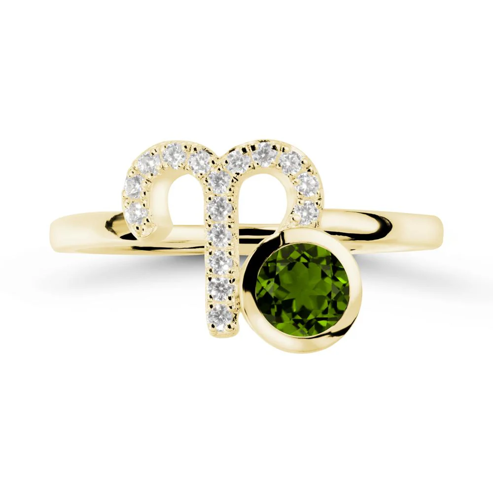 Unique Round Diopside Ring In Sterlling Silver - Image 7