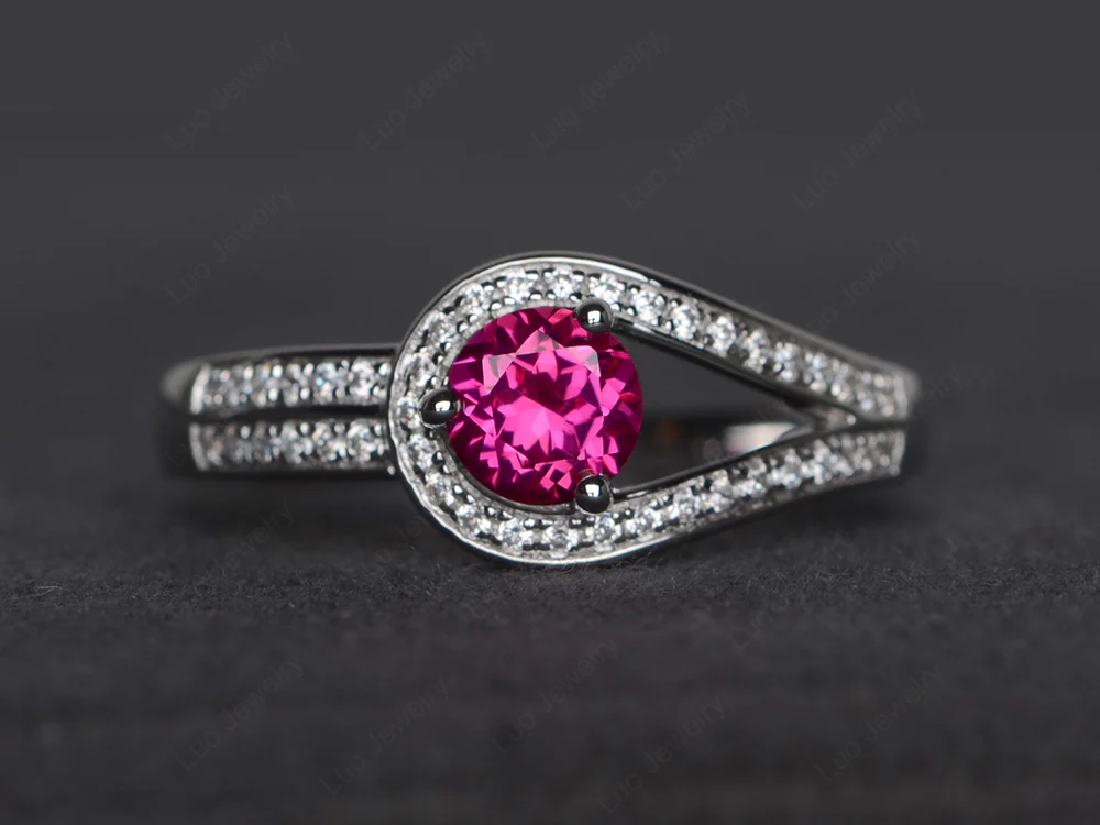 Unique Ruby Engagement Ring