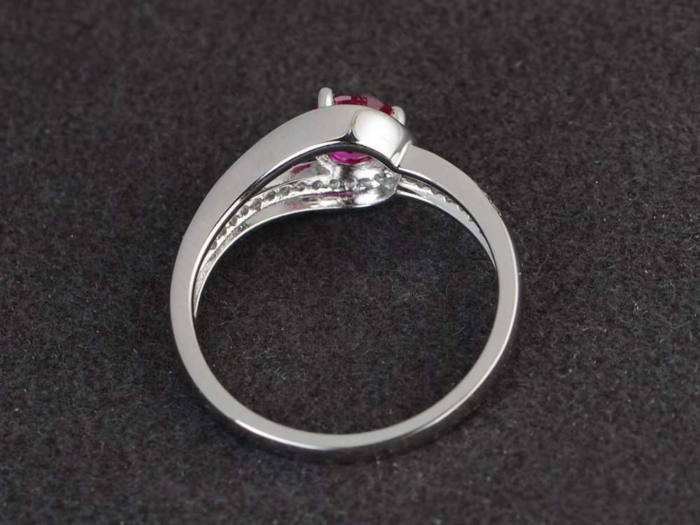 Unique Ruby Engagement Ring - Image 3
