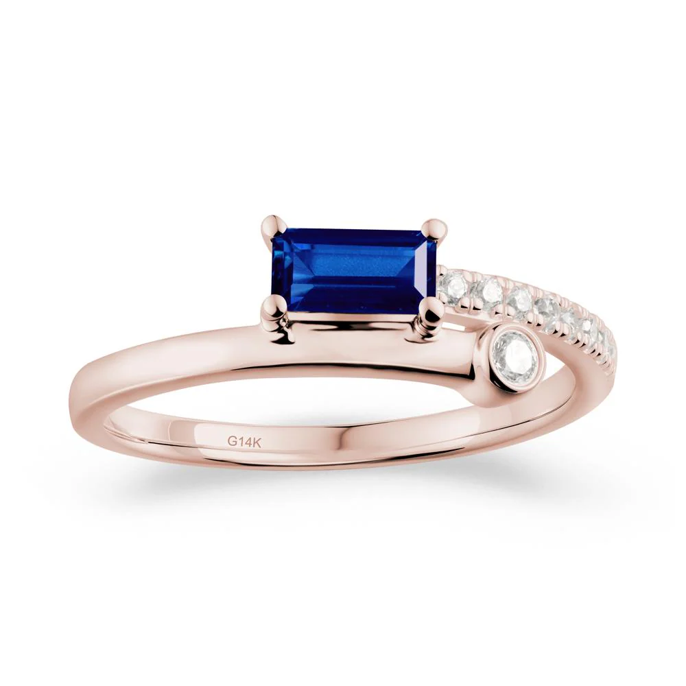 Unique Sapphire Baguette Ring for Everyday Wear
