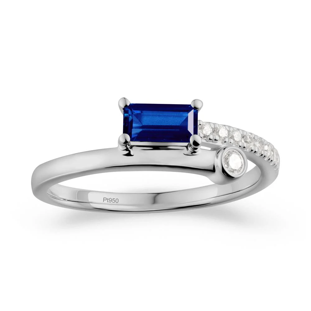 Unique Sapphire Baguette Ring for Everyday Wear - Image 4