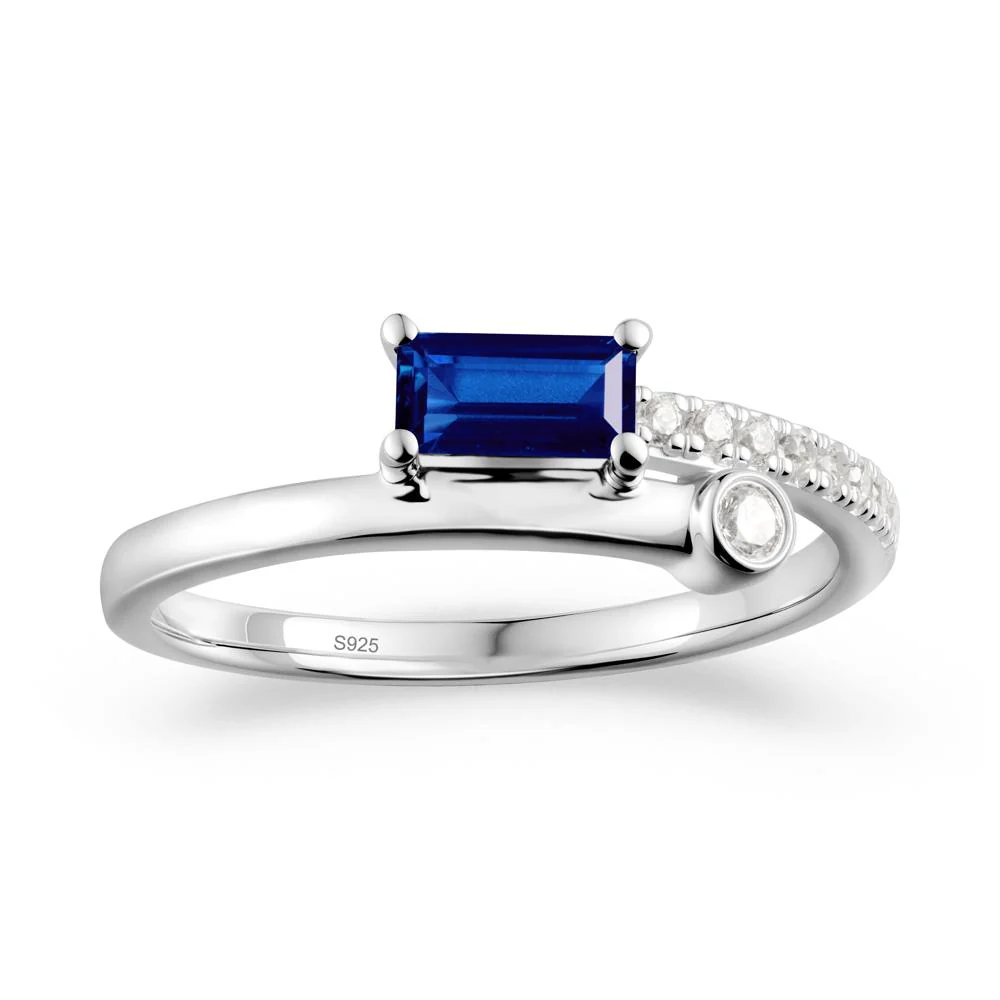 Unique Sapphire Baguette Ring for Everyday Wear - Image 6