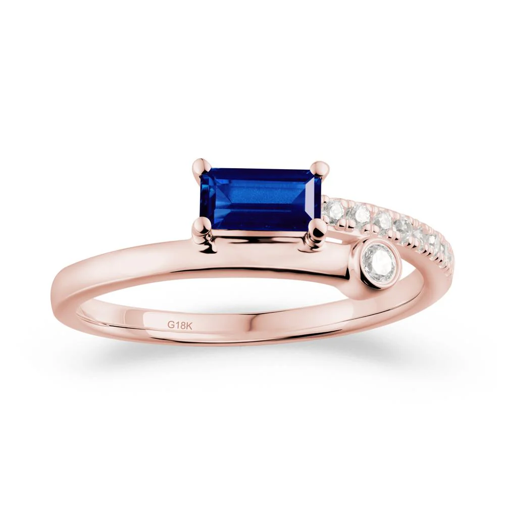 Unique Sapphire Baguette Ring for Everyday Wear - Image 8