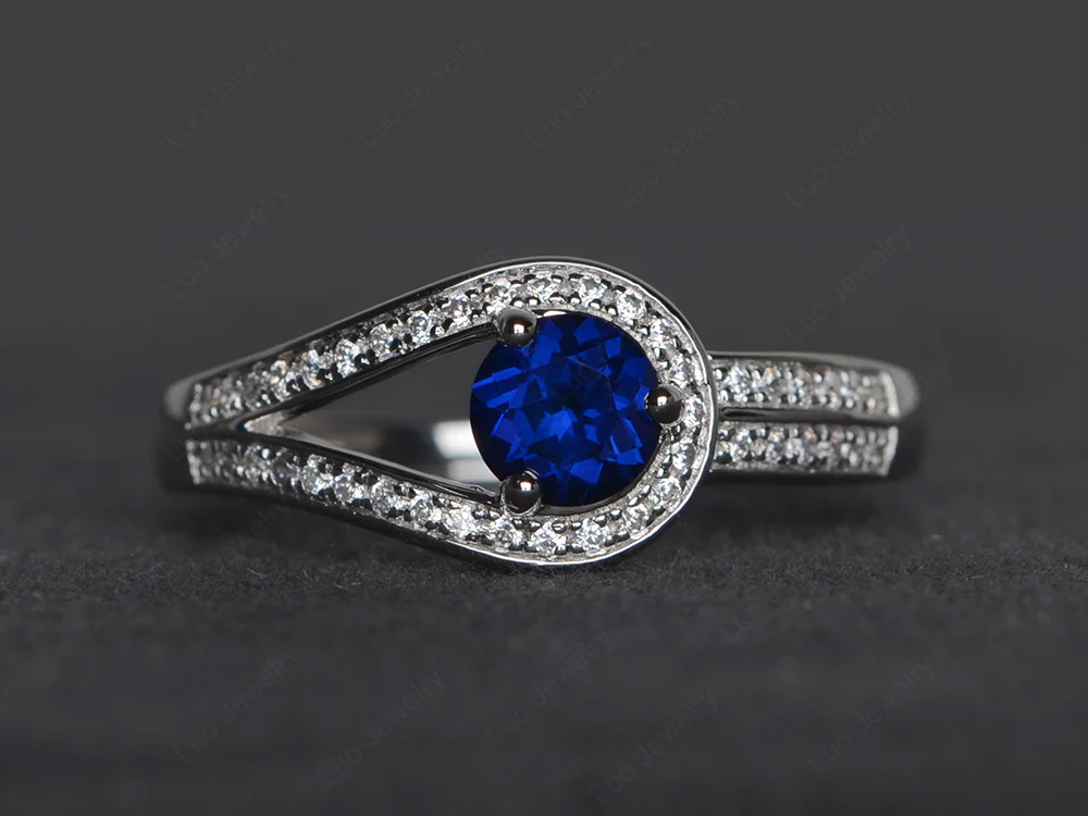 Unique Sapphire Engagement Ring