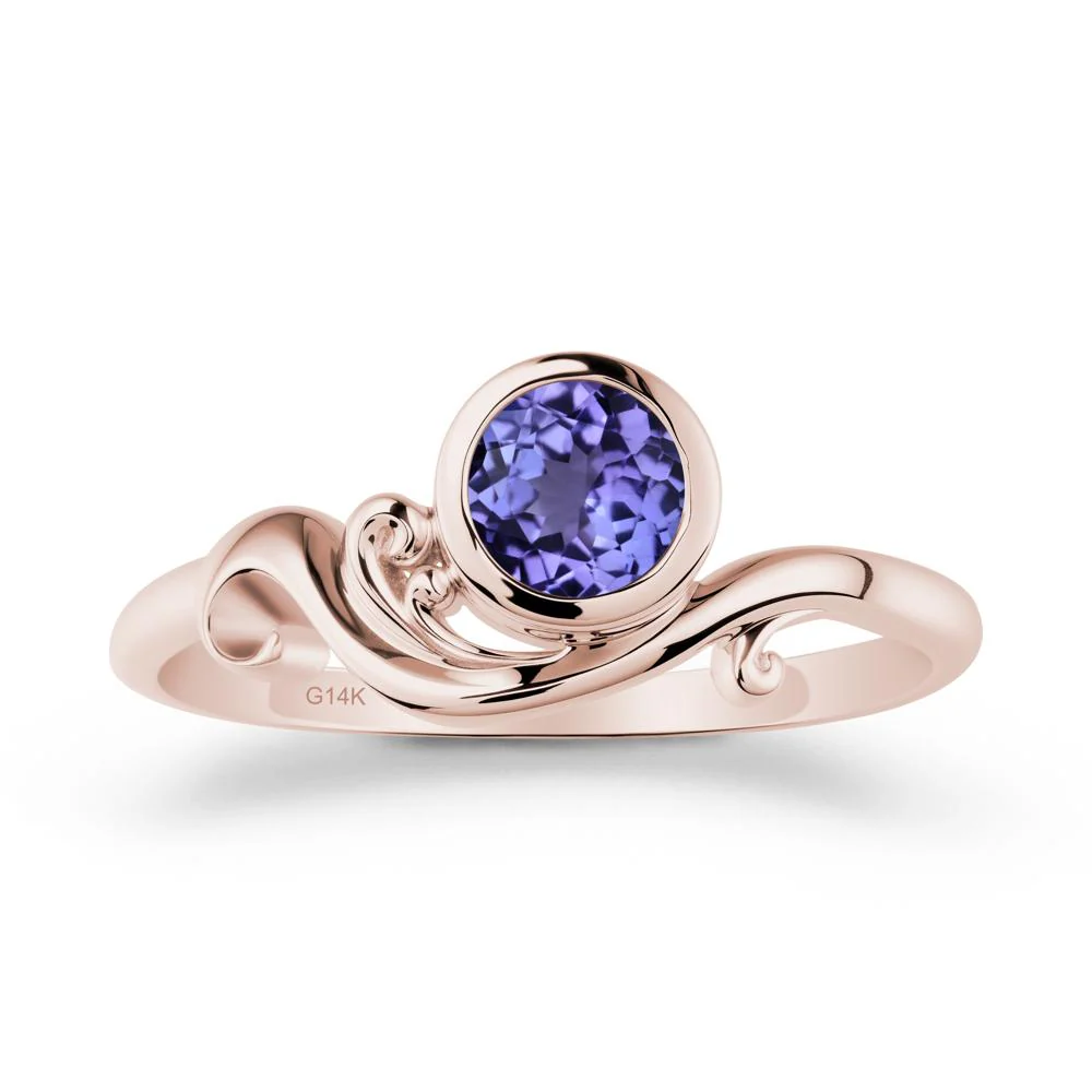 Unique Tanzanite Wave Ring - Image 2