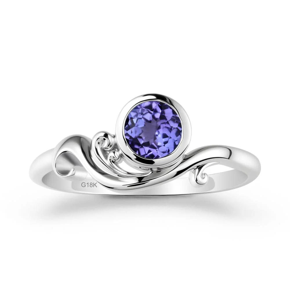 Unique Tanzanite Wave Ring - Image 6