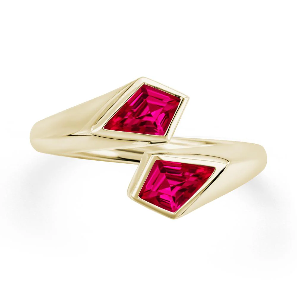 Unique Two Stone Ruby Ring - Image 4