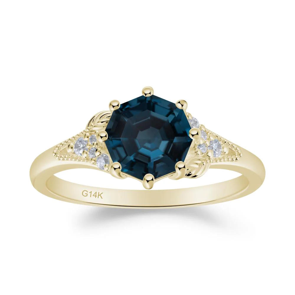 Vinatge London Blue Topaz Promise Ring - Image 6
