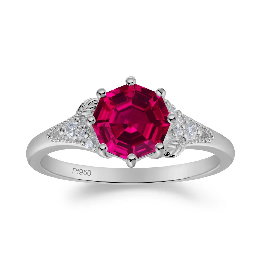 Vinatge Ruby Promise Ring - Image 2