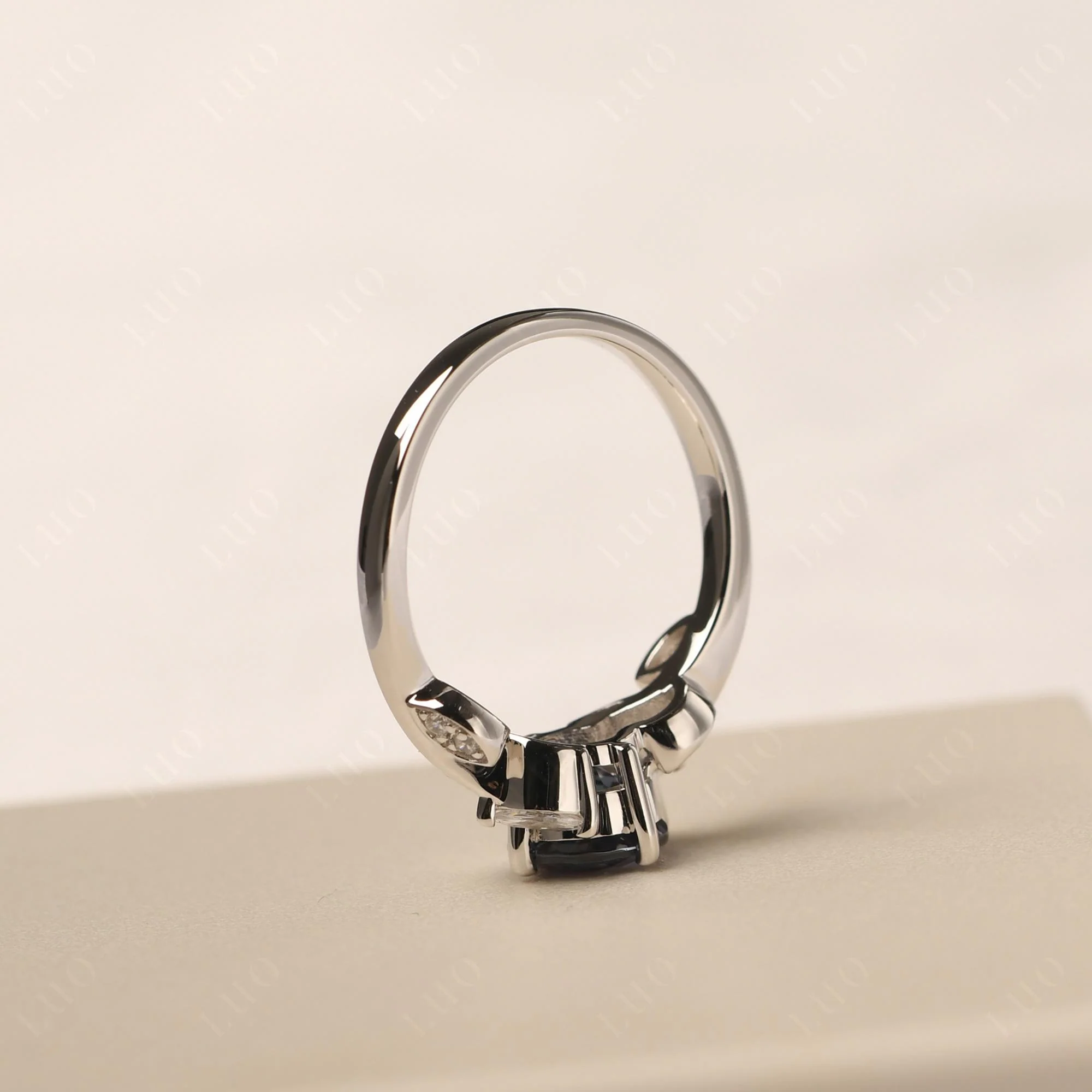 Vine Leaf Alexandrite Engagement Ring - Image 32