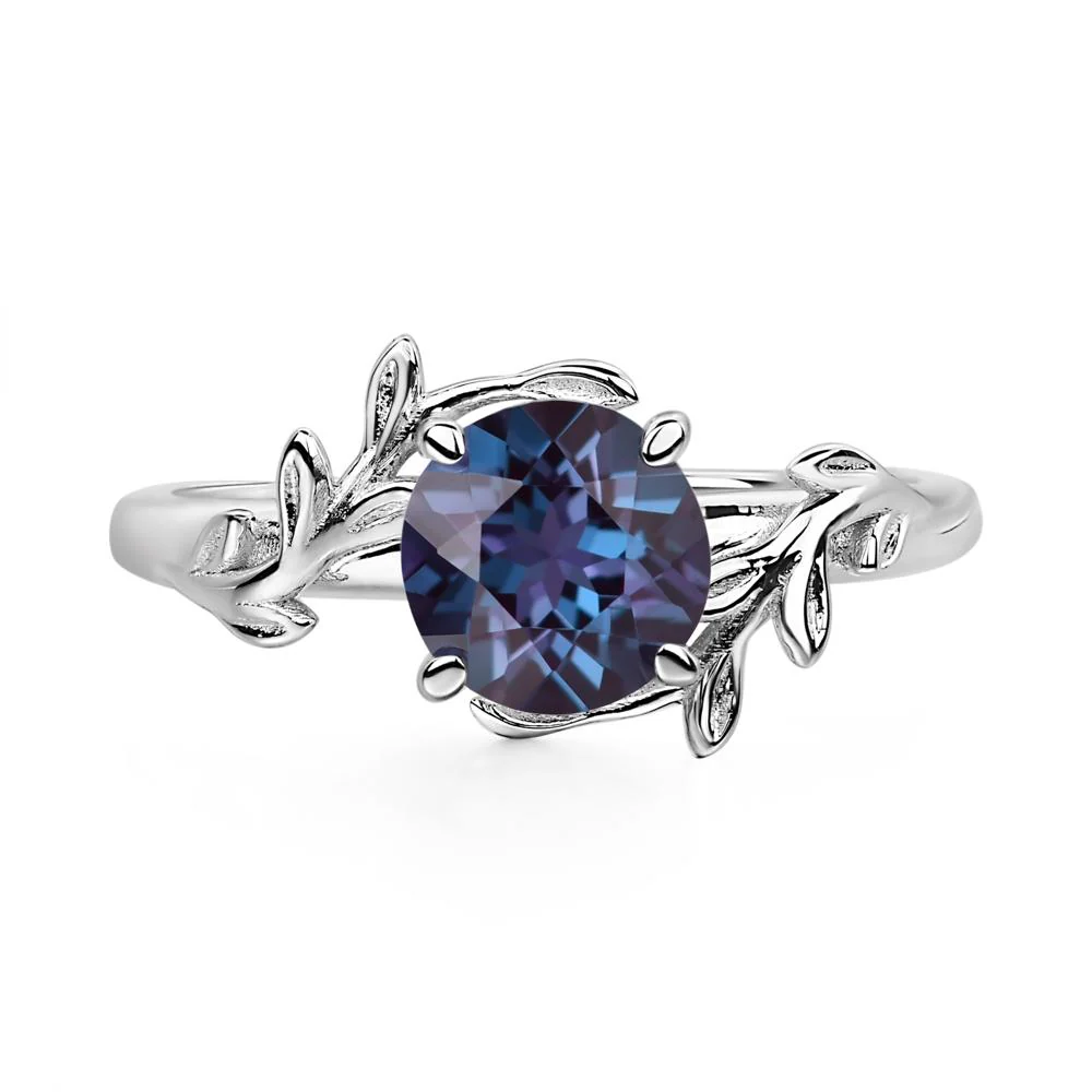 Alexandrite Vine Engagement Ring - Image 9
