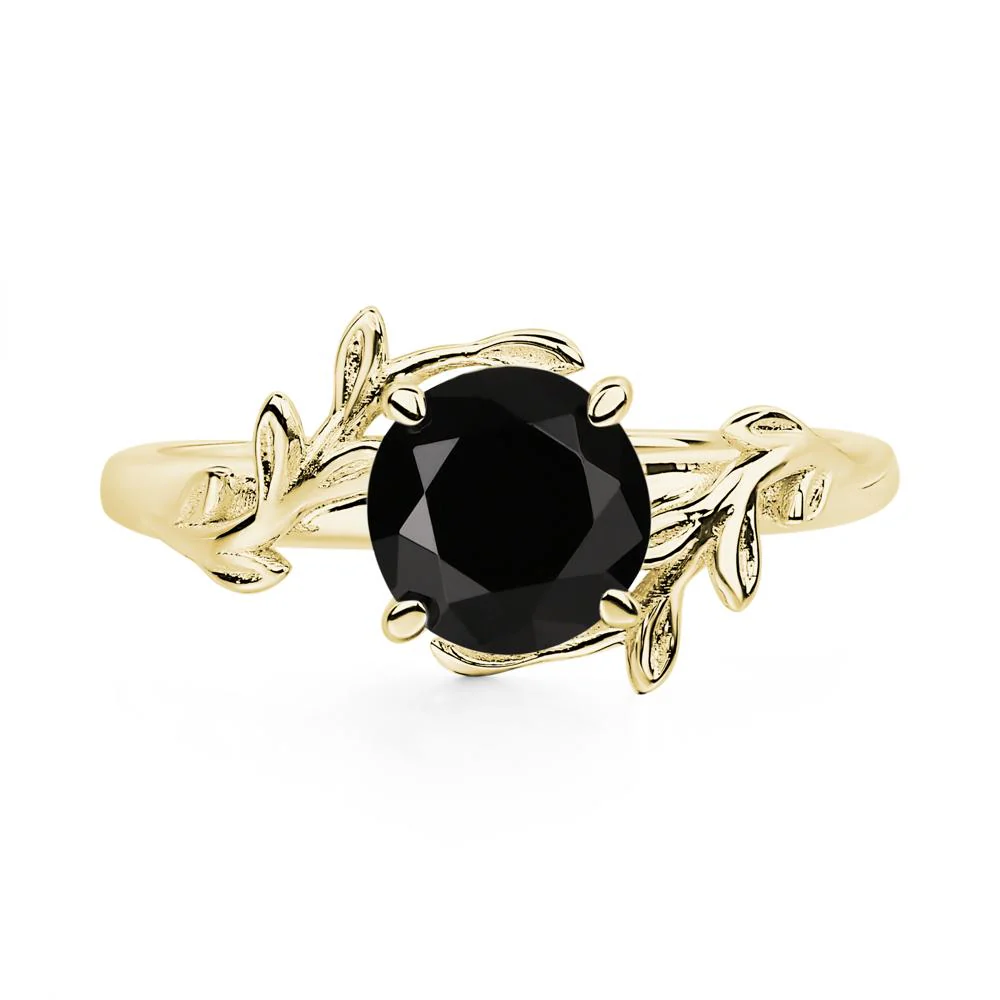 Black Spinel Vine Ring