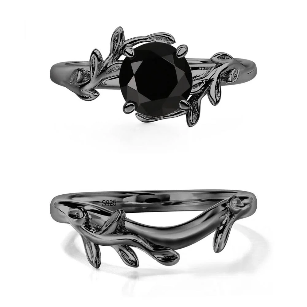 Black Spinel Vine Ring - Image 23