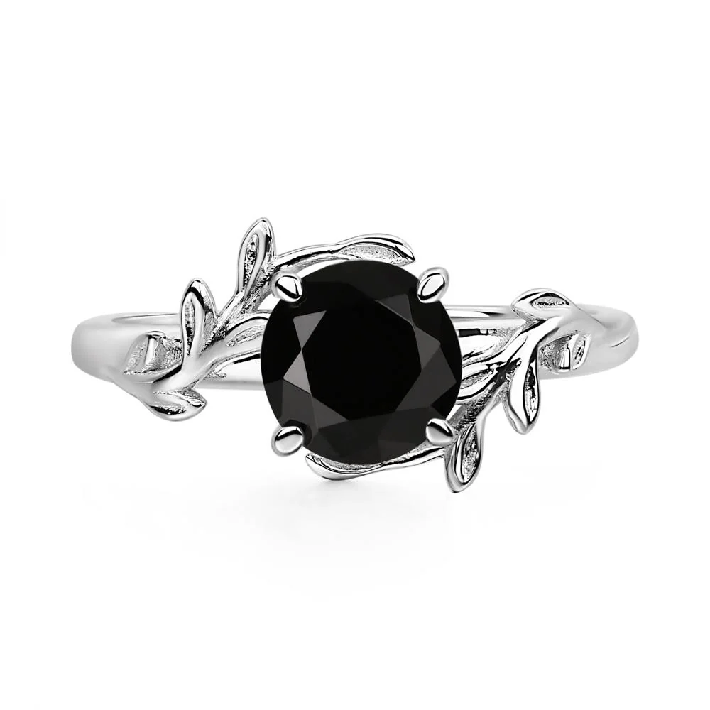 Black Spinel Vine Ring - Image 6