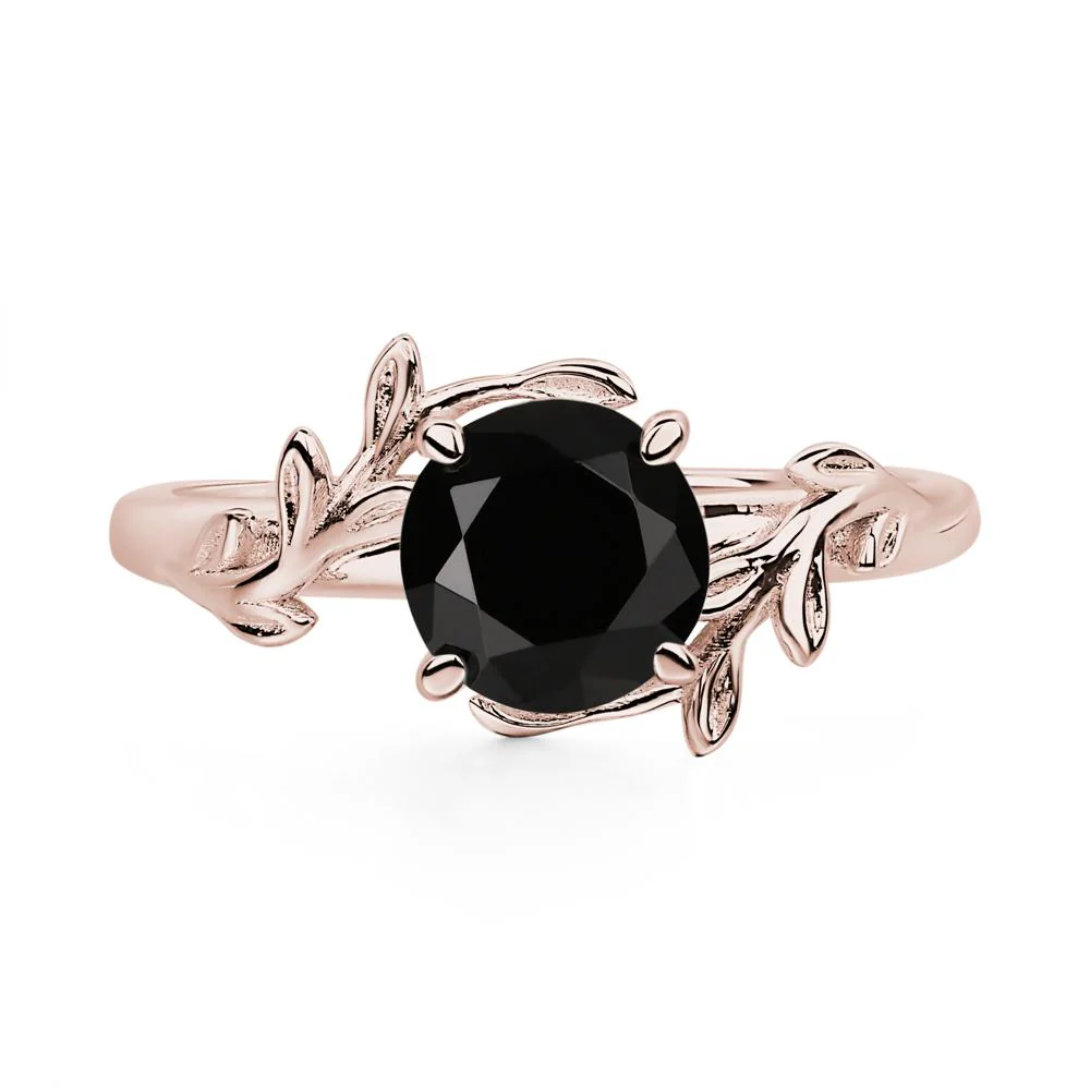 Black Spinel Vine Ring - Image 8