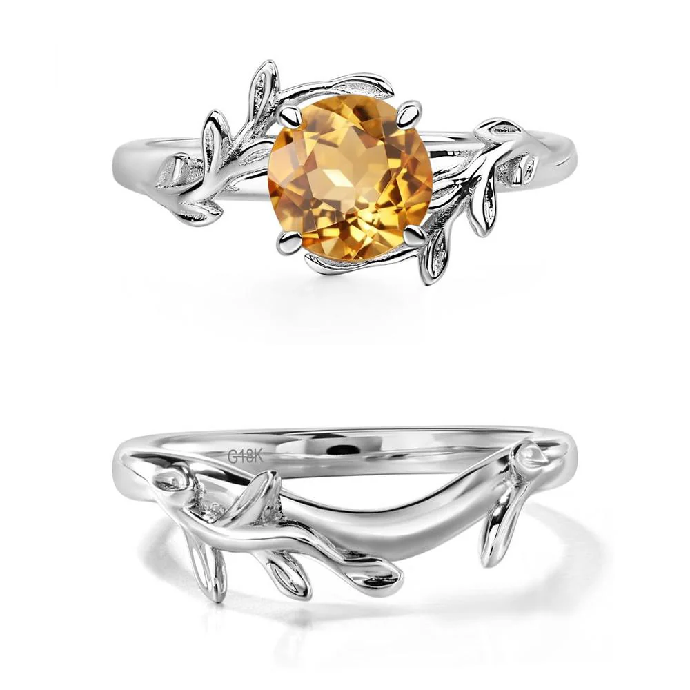 Citrine Leaf and Vine Ring - Image 19