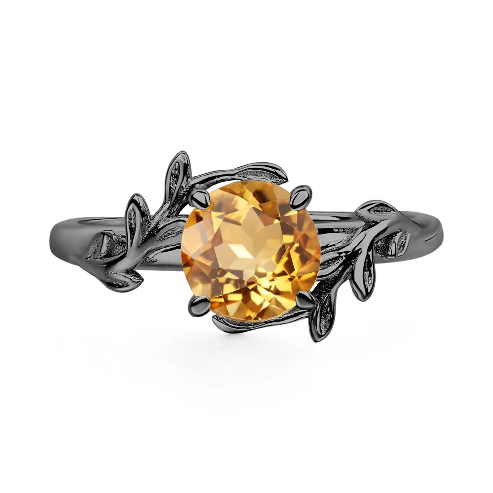 Citrine Leaf and Vine Ring - Image 4