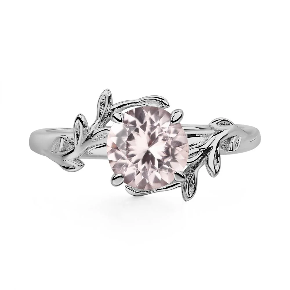 Morganite Leaf and Vine Ring - Image 2