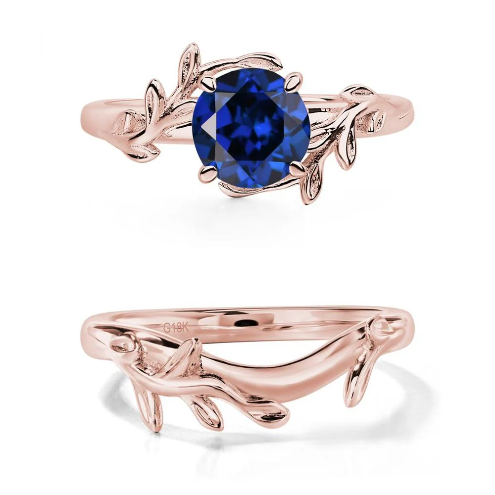 Sapphire Leaf and Vine Ring - Image 17