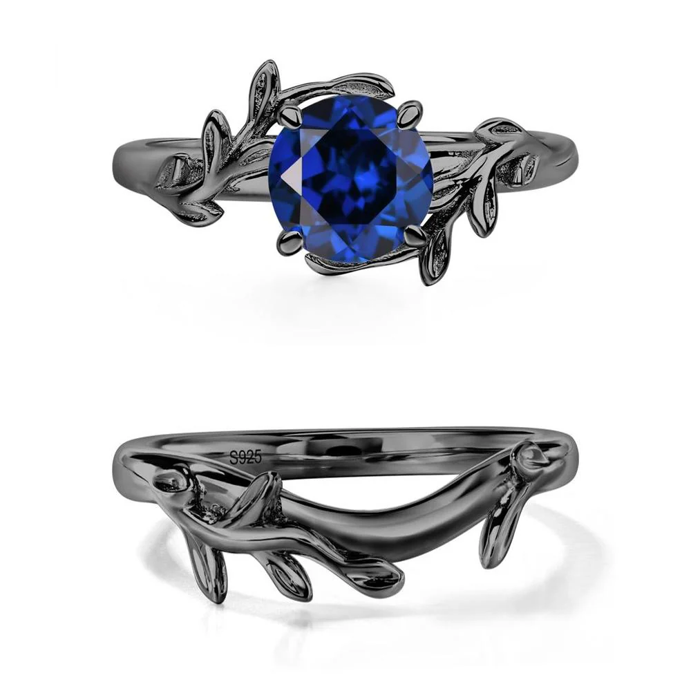 Sapphire Leaf and Vine Ring - Image 23