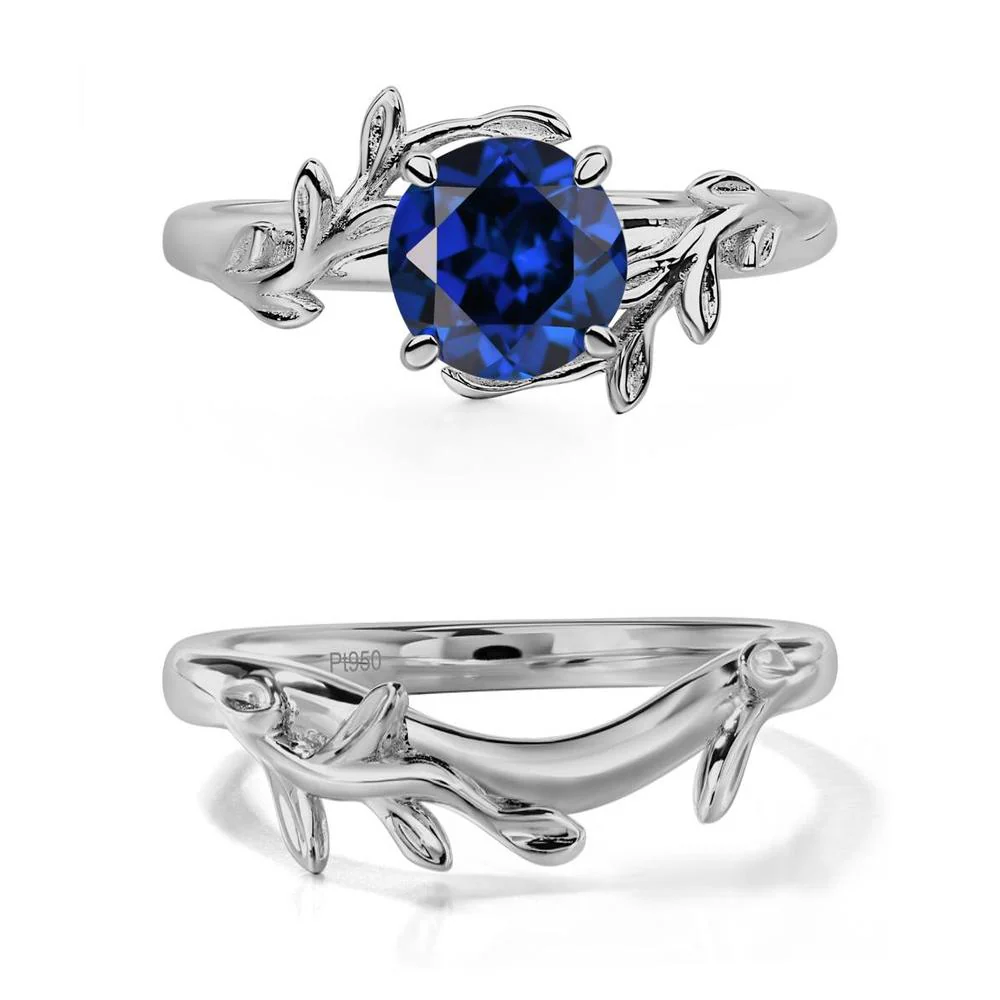 Sapphire Leaf and Vine Ring - Image 25