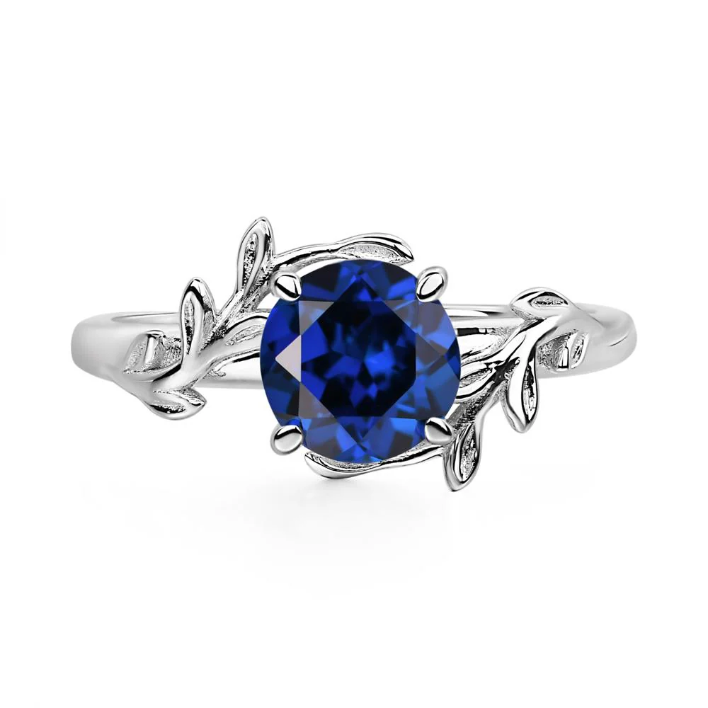 Sapphire Leaf and Vine Ring - Image 5