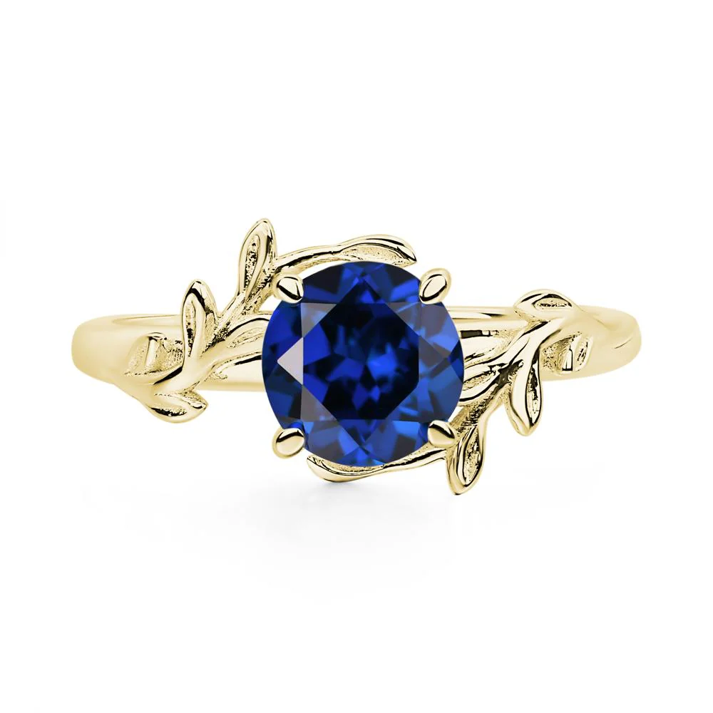 Sapphire Leaf and Vine Ring - Image 7
