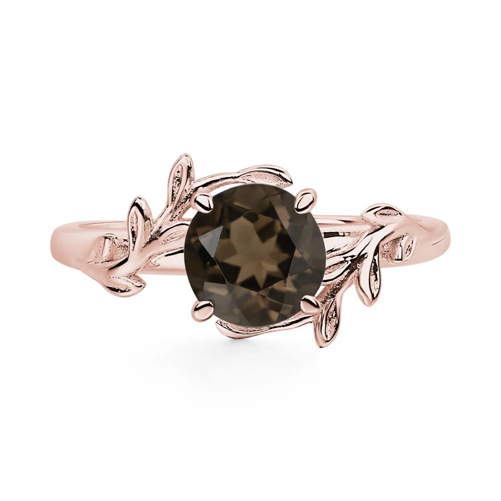 Smoky Quartz Vine Engagement Ring - Image 6